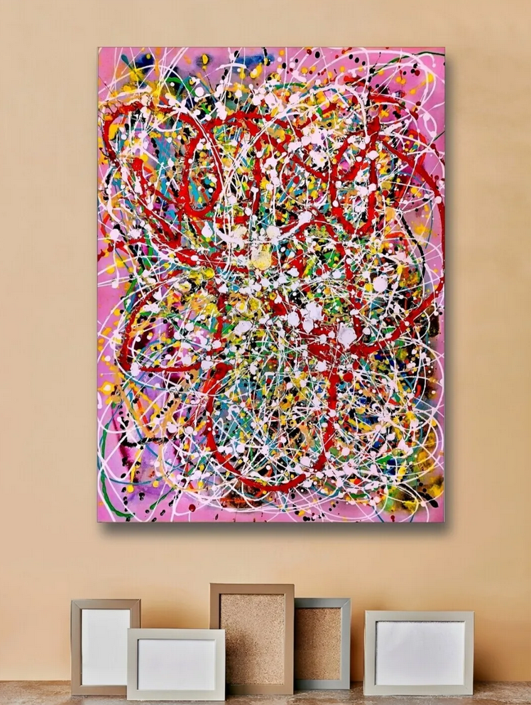 Abstract Painting - Vibrant Visions 70x90 cm - Image 6