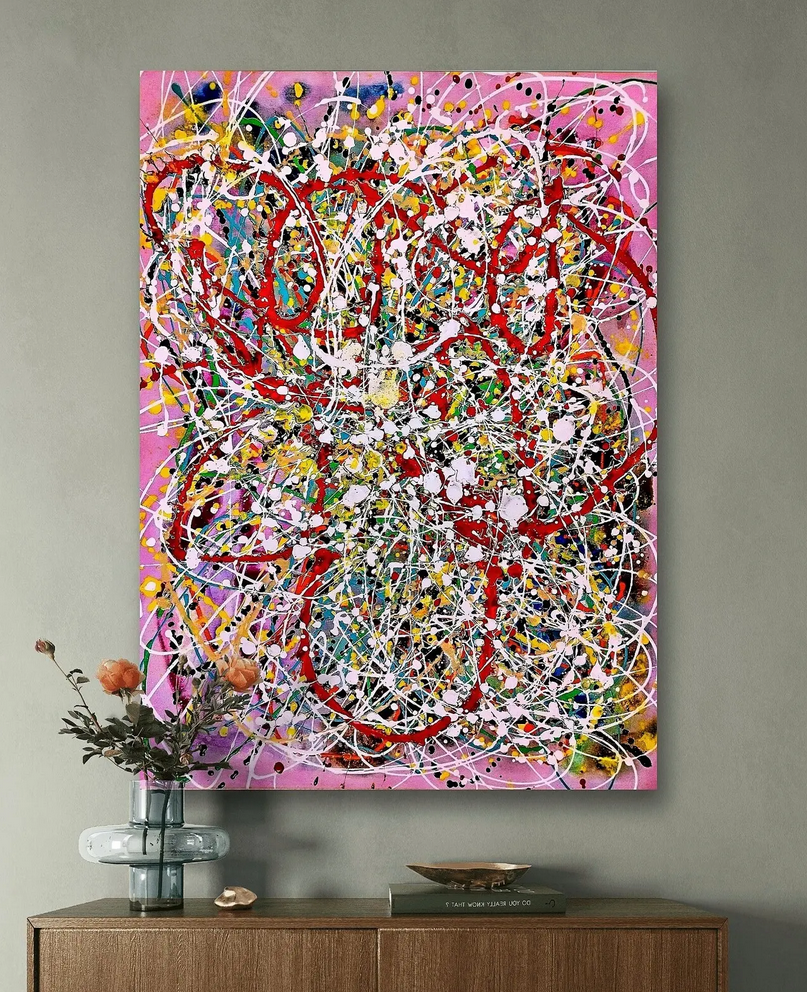 Abstract Painting - Vibrant Visions 70x90 cm - Image 3