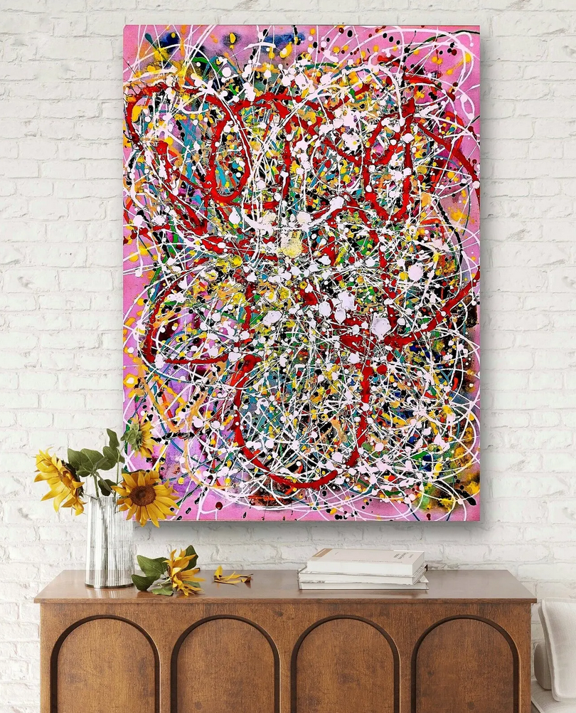 Abstract Painting - Vibrant Visions 70x90 cm - Image 5