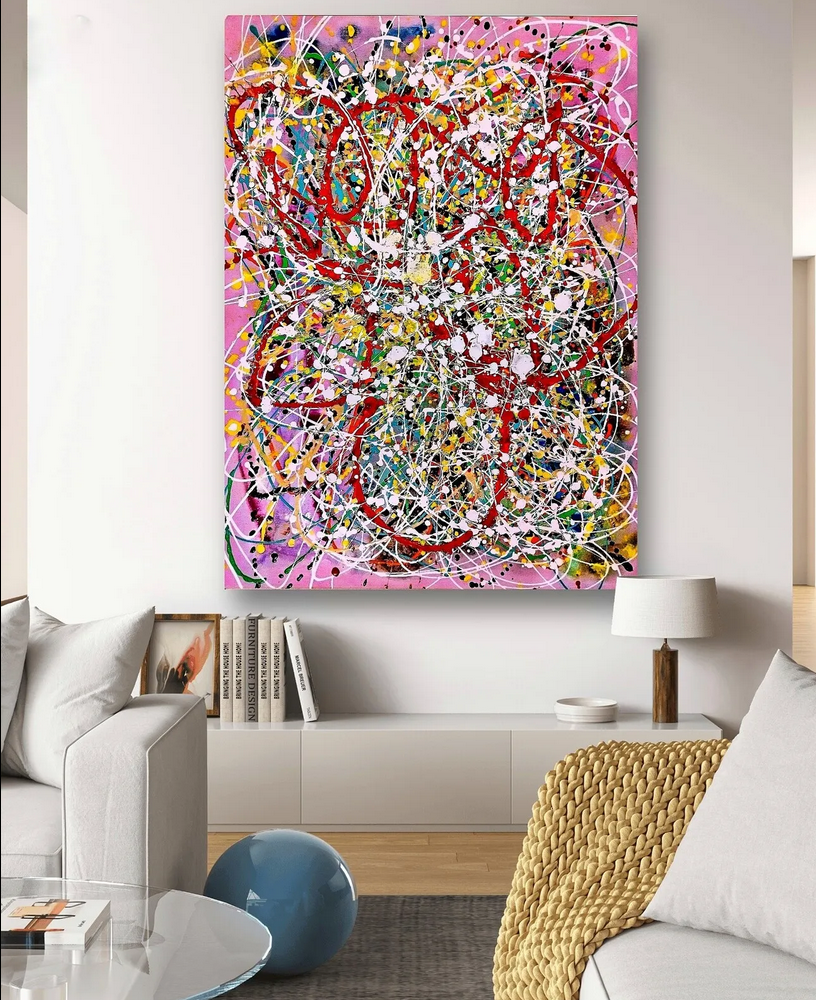 Abstract Painting - Vibrant Visions 70x90 cm - Image 4