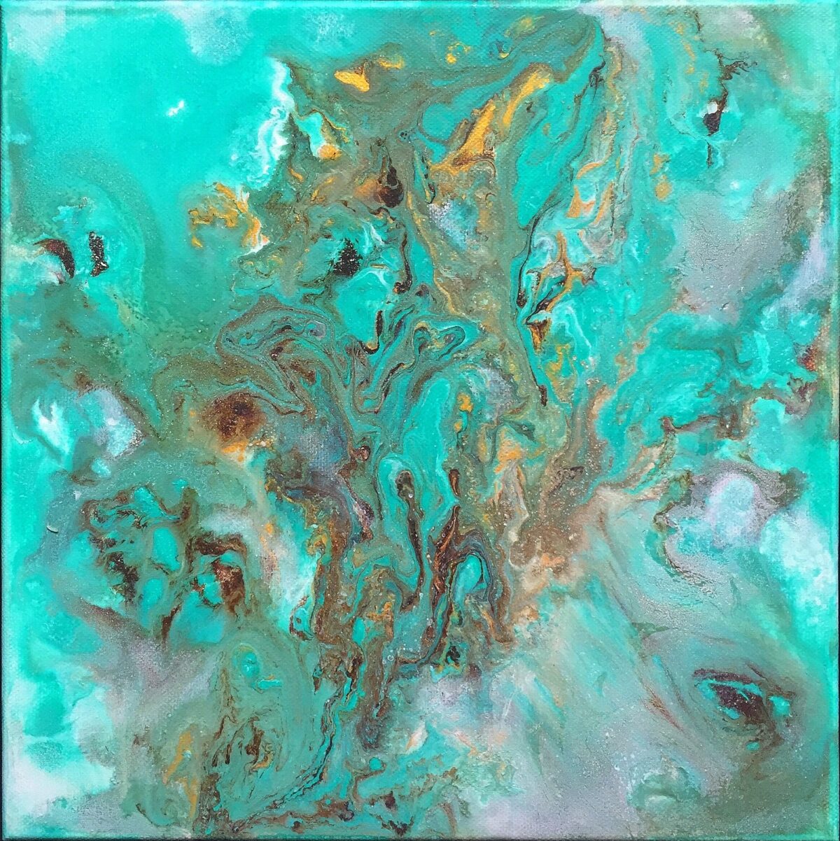 SOLD! Abstract painting :Turquoise 