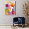 Soft pastel‑tone abstract canvas by Selda Bergman with harmonious pastel blending