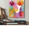 Soft pastel‑tone abstract canvas by Selda Bergman in a calming minimalist style