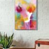 Soft pastel‑tone abstract canvas by Selda Bergman using subtle organic forms