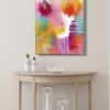 Soft pastel‑tone abstract canvas by Selda Bergman in a serene contemporary palette